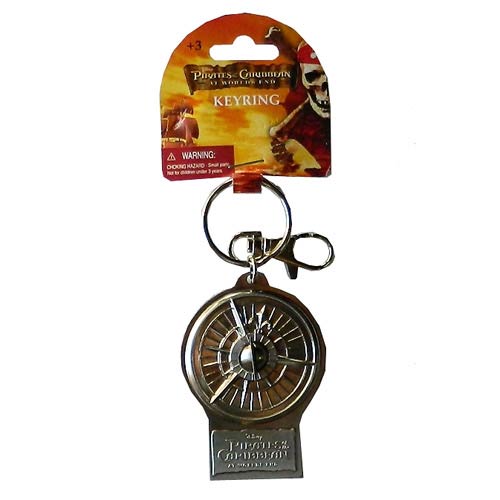 Pirates of the Caribbean 3 Compass Pewter Key Chain         