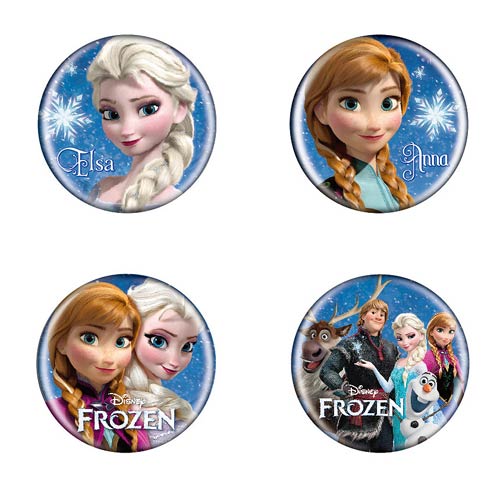 Disney Frozen Button Pin Set A                              