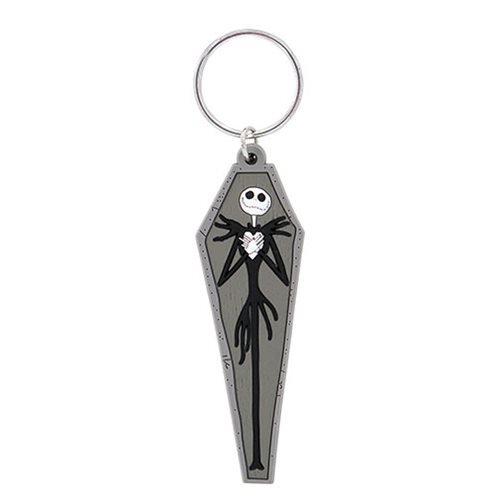 Nightmare Before Christmas Jack In Coffin Soft Key Chain    