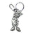 Daisy Duck Pewter Key Chain                                 