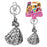 Beauty and the Beast Belle Pewter Key Chain                 