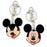 Mickey Mouse Two-Sided Colored Pewter Key Chain             