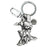 Minnie Mouse Pewter Key Chain                               