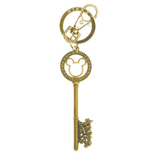 Mickey Mouse and Friends Master Key Gold Gemmed Key Chain   