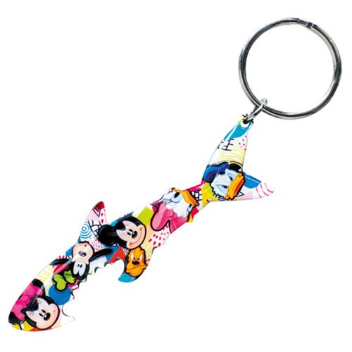 Mickey Mouse and Gang Shark Bottle Opener Key Chain         