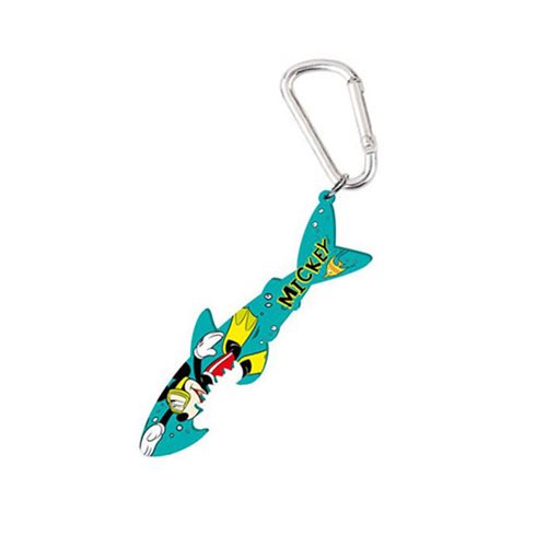 Mickey Mouse Diving Shark Bottle Opener Key Chain           