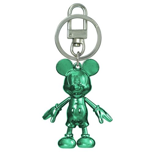 Mickey Mouse May Emerald Pewter Dangle Key Chain            