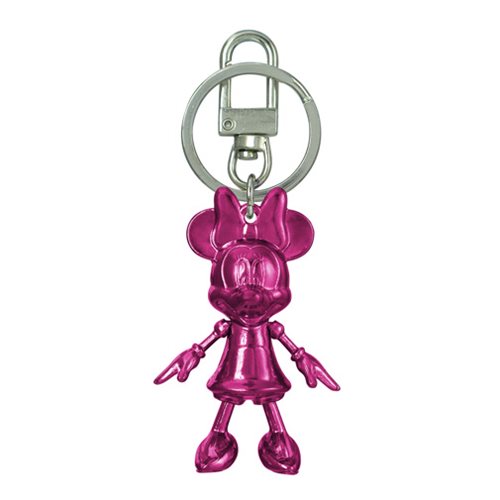 Minnie Mouse July Ruby Pewter Dangle Key Chain              