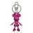 Minnie Mouse July Ruby Pewter Dangle Key Chain              