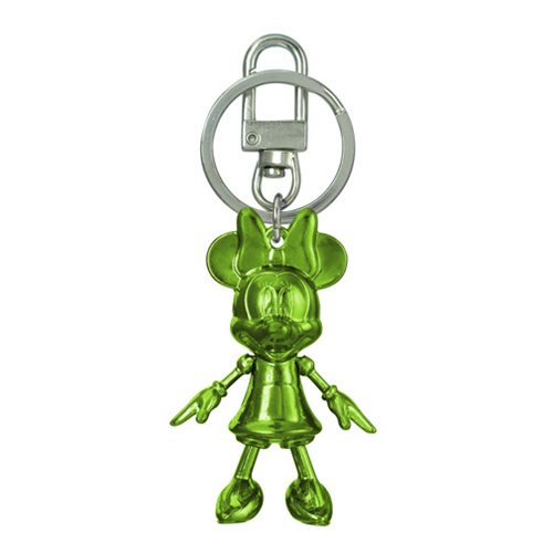 Minnie Mouse August Peridot Pewter Dangle Key Chain         