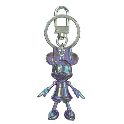 Minnie Mouse October Opal Pewter Dangle Key Chain           