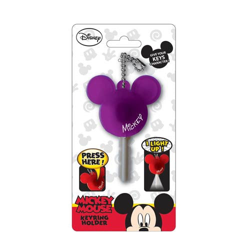 Mickey Mouse Icon Purple Light-Up Key Holder                