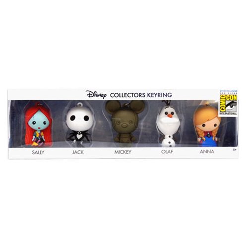 Disney 3D Foam Key Chain Collector 5-Pack - SDCC 2015       