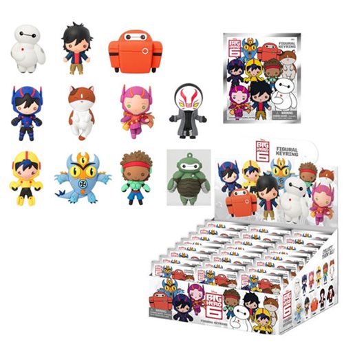 Disney Big Hero 6 Figural 3-D Key Chain Display Box         