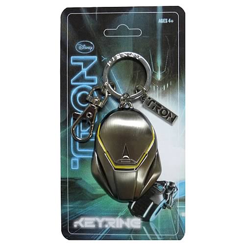 TRON Helmet Pewter Key Chain                                