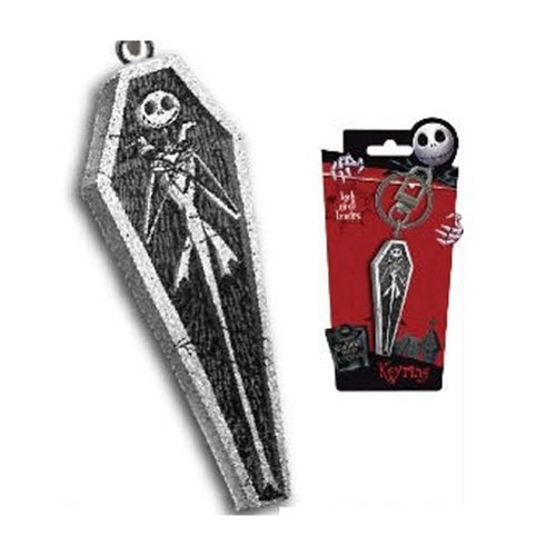 NBX Jack Skellington Coffin Pewter Key Chain                