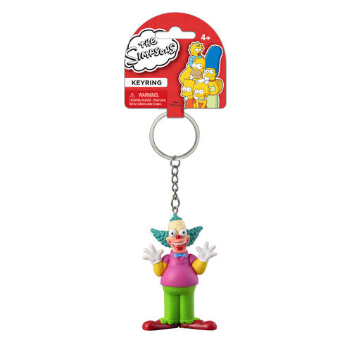 The Simpsons Krusty the Clown 3-D Mini-Figure Key Chain     