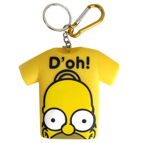 The Simpsons Homer D'Oh! T-Shirt Coin Holder Key Chain      