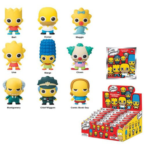 The Simpsons 3-D Figural Key Chain Display Box              