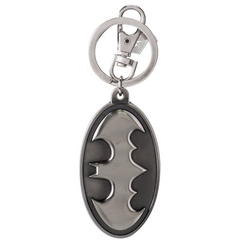 Batman Shield Logo DC Comics Pewter Key Chain               