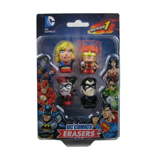 DC Comics Superhero Eraser Set C 4-Pack                     