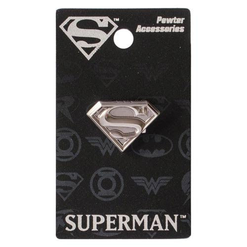 Superman Logo Pewter Lapel Pin                              