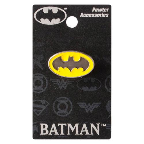 Batman Colored Logo Pewter Lapel Pin                        