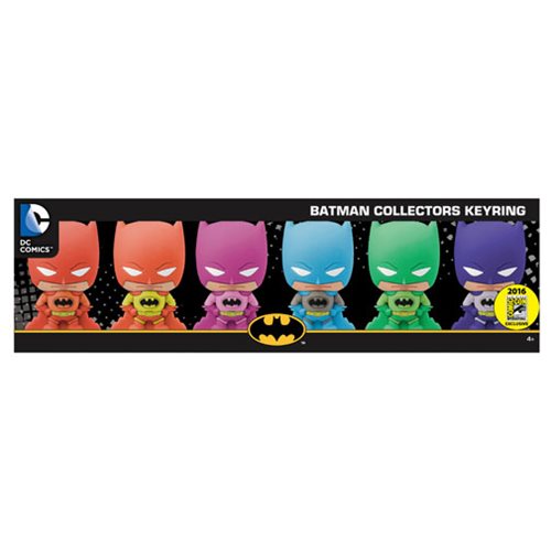 Batman Rainbow 3D Key Chain 6-Pack - SDCC 2016 Exclusive    