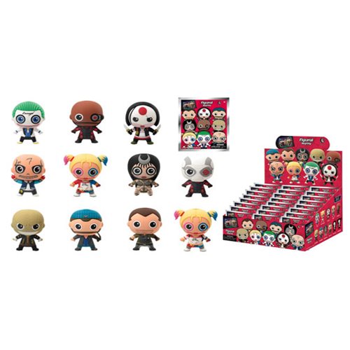 Suicide Squad 3-D Figural Key Chain Master Carton           