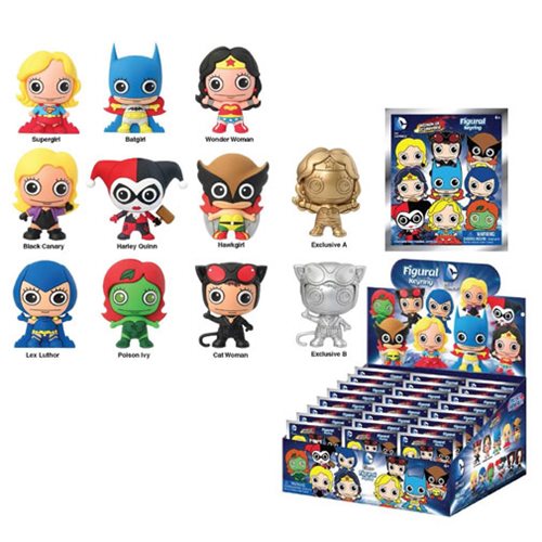 Women of the DC Universe 3-D Figural Key Chain Display      