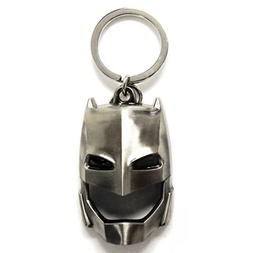 Batman V Superman Armored Batman Mask Pewter Key Chain      