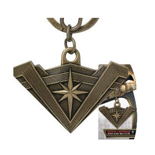 Wonder Woman Shield Pewter Key Chain                        