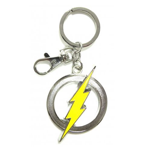 The Flash Logo Pewter Key Chain                             