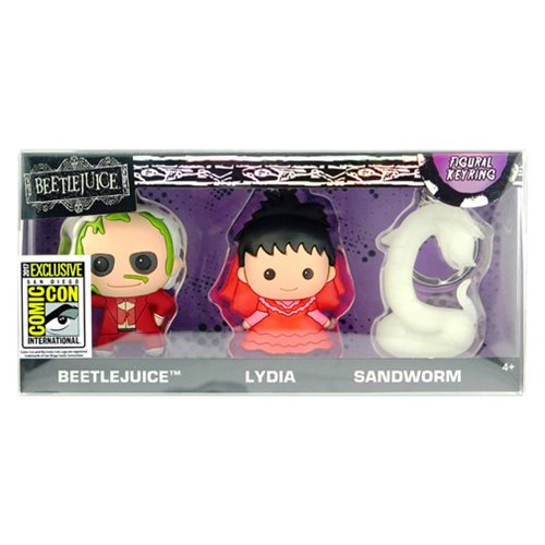 Beetlejuice Figural Key Chain 3-Pack - SDCC 2017 Exclusive  