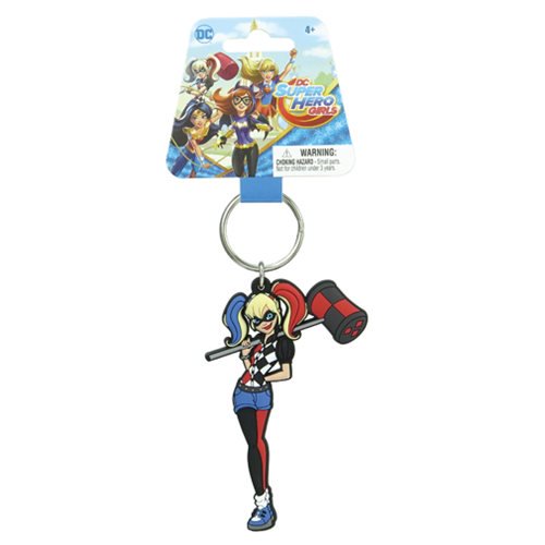 Super Hero Girls Harley Quinn Soft Touch Key Chain          