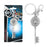 Ready Player One Crystal Key Pewter Key Chain               