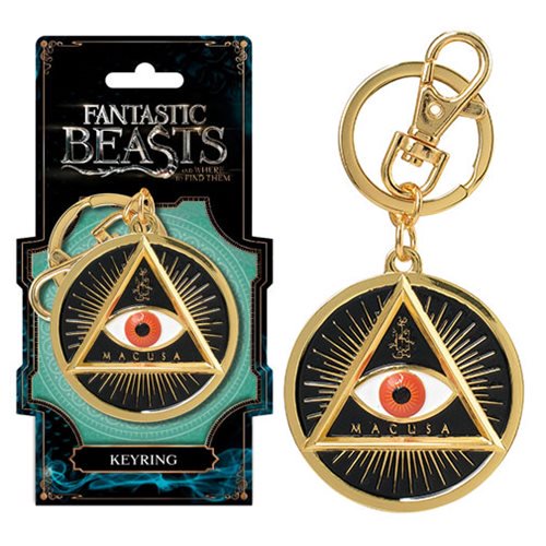 Fantastic Beasts MACUSA Gold Eye Pewter Key Chain           