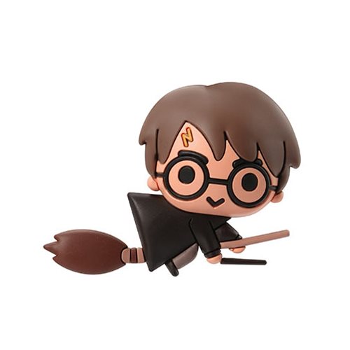 Harry Potter with Broom 3D Foam Magnet                      