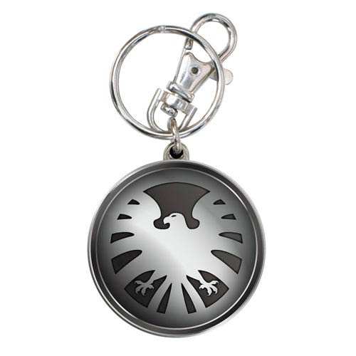 Avengers SHIELD Eagle Logo Pewter Key Chain                 