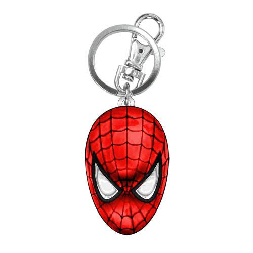 Spider-Man Head Colored Pewter Key Chain                    