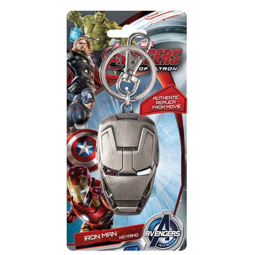 Iron Man 3 Movie Face Pewter Key Chain                      