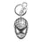 Spider-Man Head Pewter Key Chain                            