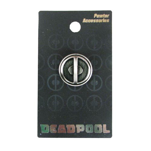 Deadpool Logo Marvel Pewter Lapel Pin                       