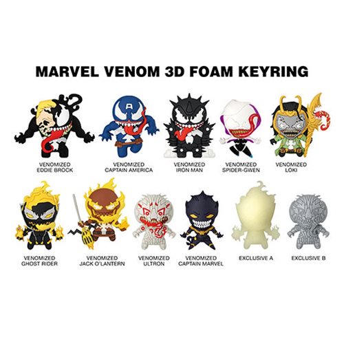 Marvel Venom 3-D Figural Key Chain Display Case             