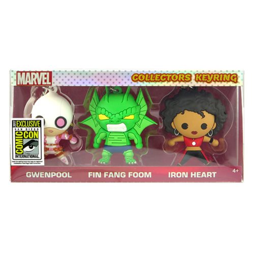 Marvel 3D Figural Key Chain 3-Pack - SDCC 2017 Exclusive    