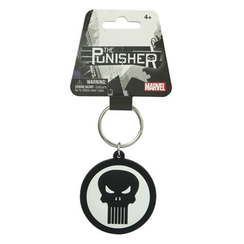 Punisher Marvel Extreme Logo Soft Touch Key Chain           