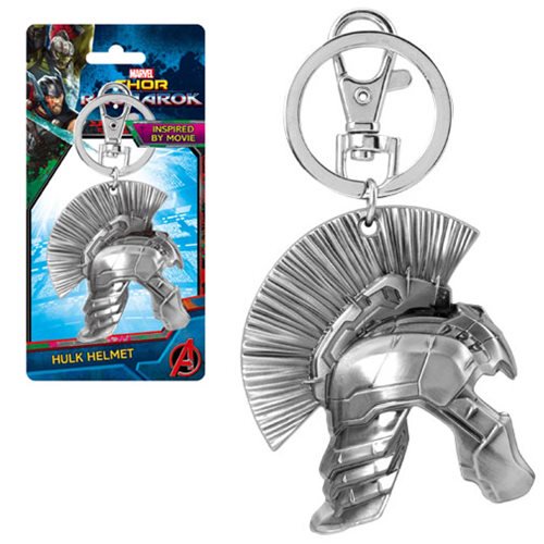 Thor: Ragnarok Hulk Half Helmet Pewter Key Chain            