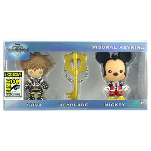 Kingdom Hearts 3D Figural Key Chain 3-Pack - SDCC 2017 Excl.