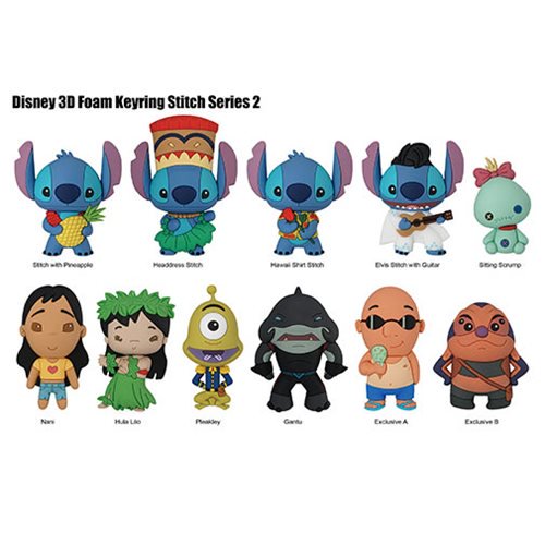 Lilo & Stitch Series 2 3D Figural Key Chain Display Case    