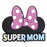 Minnie Mouse Super Mom Pink Soft Touch Magnet               